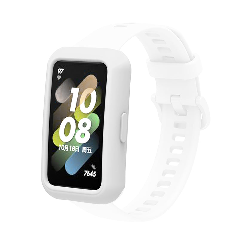 Soft Silicone Watch Case for Huawei Band 7 6 Anti-scratch Protection Watch Frame Cover Soft Silicone Watch Case for Huawei Band 7 6 Anti-scratch Protection Watch Frame Cover